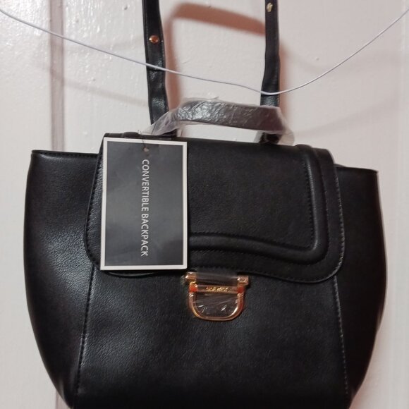 Nine West Harper Convertible Backpack-Black - Picture 4 of 7